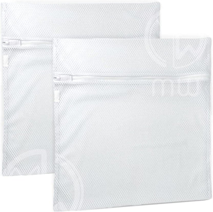 Mia Weaver Set of 4 Durable Mesh Laundry Bags with Premium Zipper (2 Large, 2 Bra Lingerie Wash Bags) Laundry, Blouse, Hosiery, Stocking, Underwear, Shoes, Bra, Lingerie, Travel Storage Bags XXL 2sets