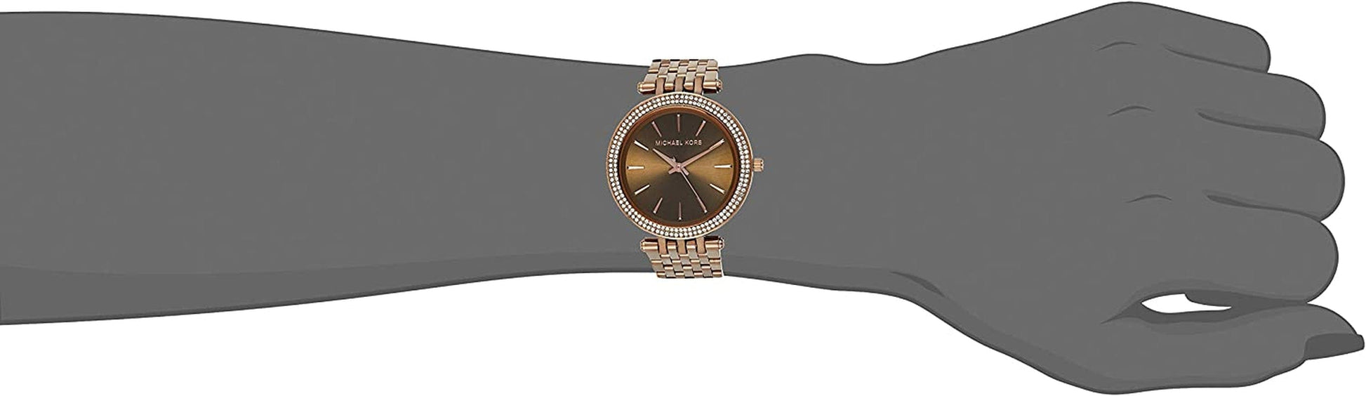 Michael Kors Darci 3 Hand Watch with Glitz Accents, 39MM