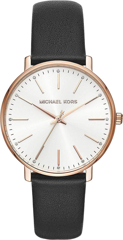 Michael Kors Pyper Three-Hand Stainless Steel Watch Rose & Black/38mm