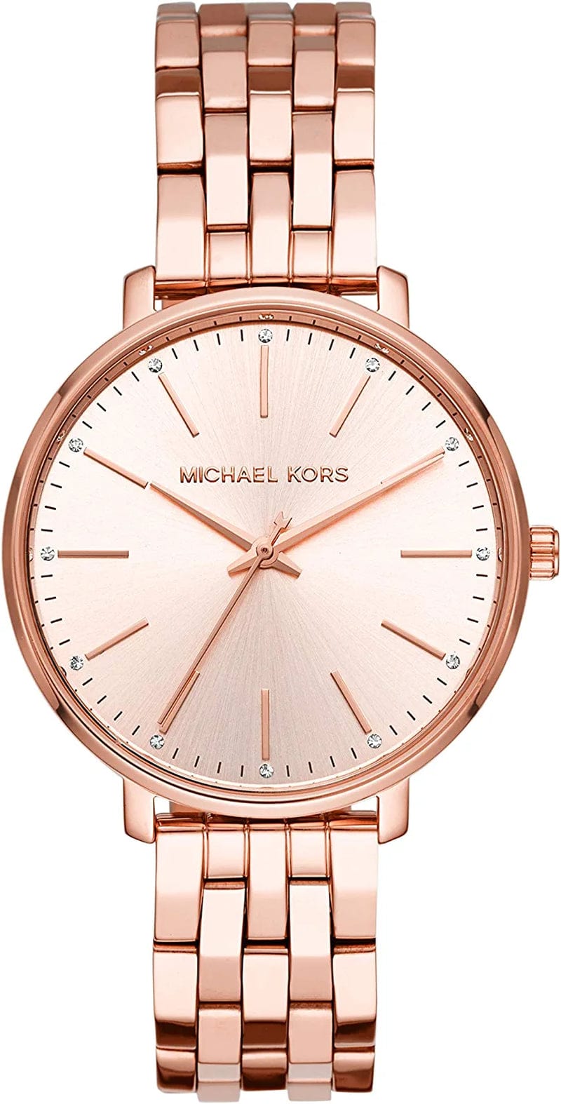 Michael Kors Pyper Three-Hand Stainless Steel Watch Rose Gold