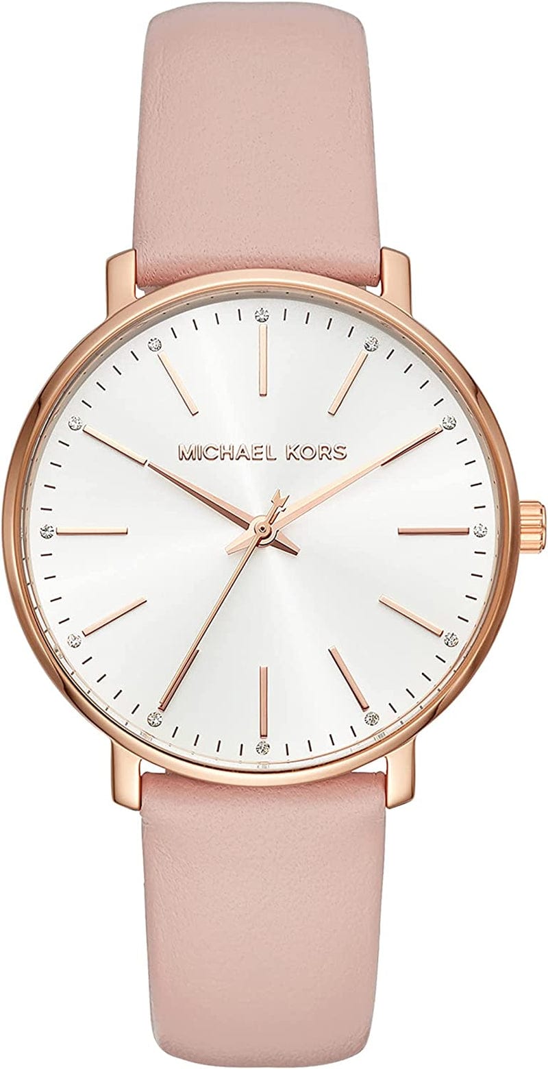 Michael Kors Pyper Three-Hand Stainless Steel Watch Pink/Rose gold/38mm