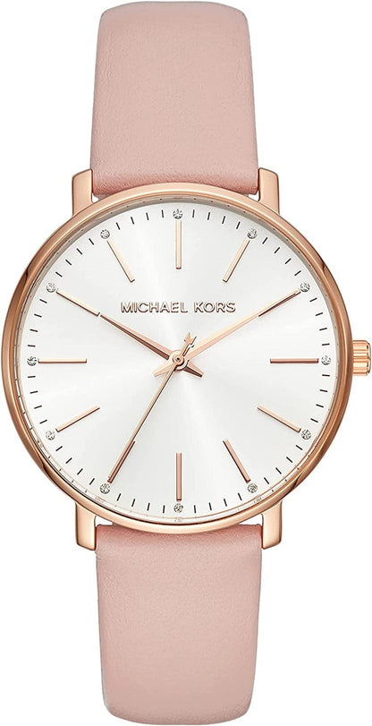 Michael Kors Pyper Three-Hand Stainless Steel Watch Pink/Rose gold/38mm
