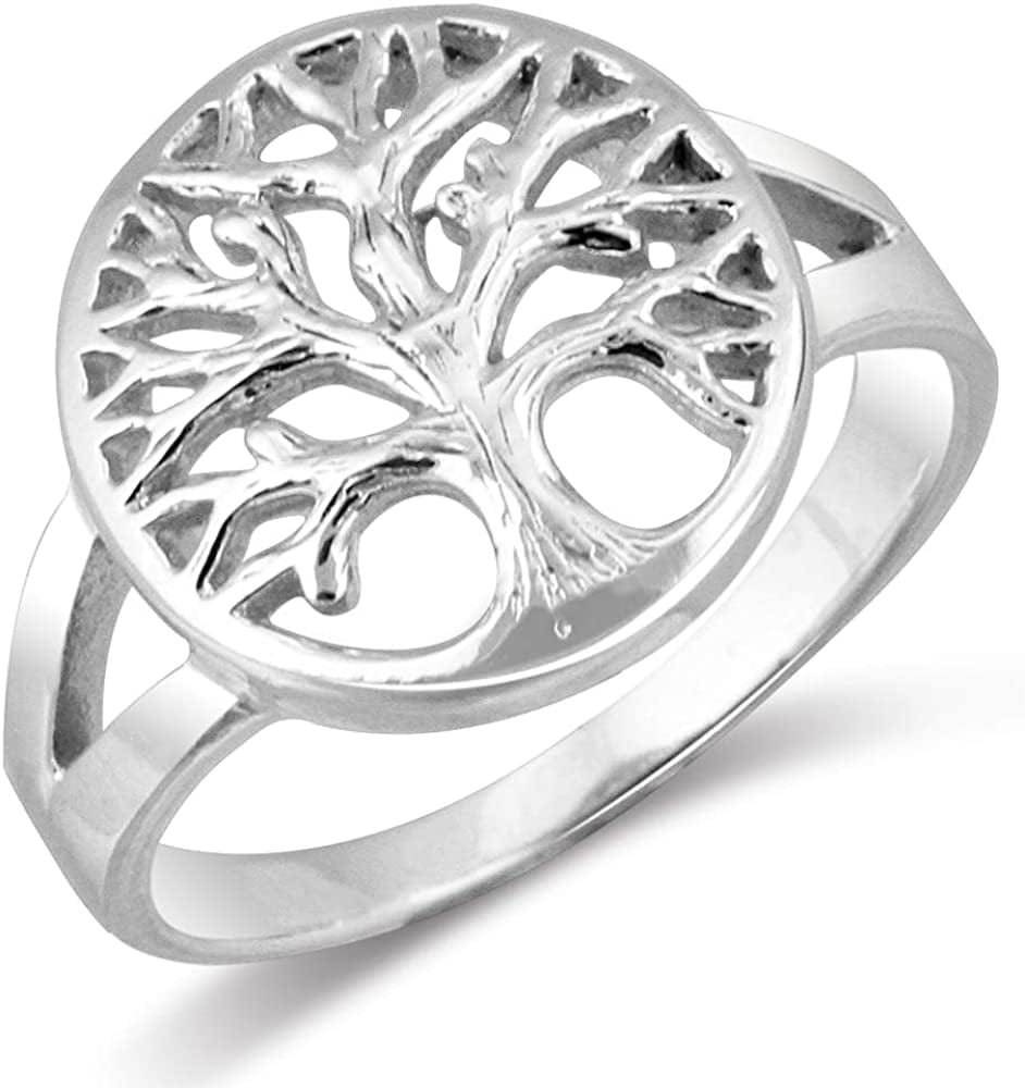 Mimi 925 Sterling Silver Open Tree of Life Ring Size 5, 6, 7, 8, 9, 10, 11, 12 7