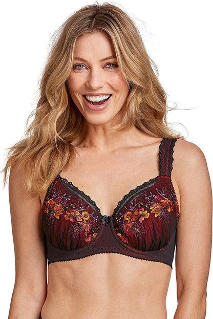 Miss Mary of Sweden Floral Sun Women'S Luxury Unpadded Underwired Tulle Bra