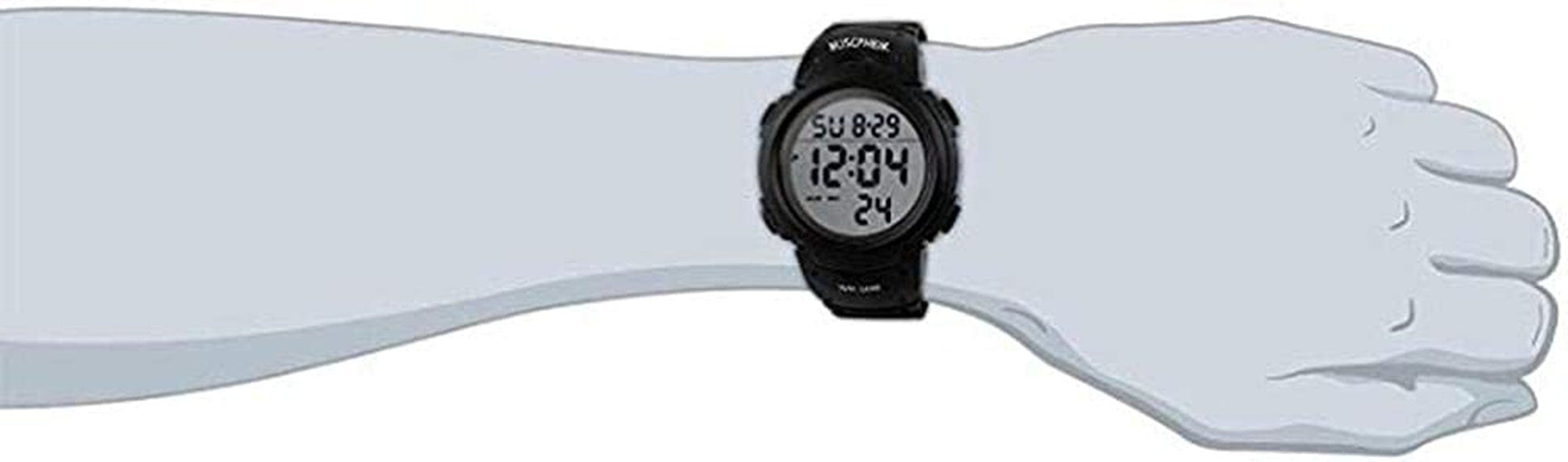 MJSCPHBJK Mens Digital Sports Watch, Waterproof LED Screen Large Face Military Watches and Heavy Duty Electronic Simple Army Watch with Alarm