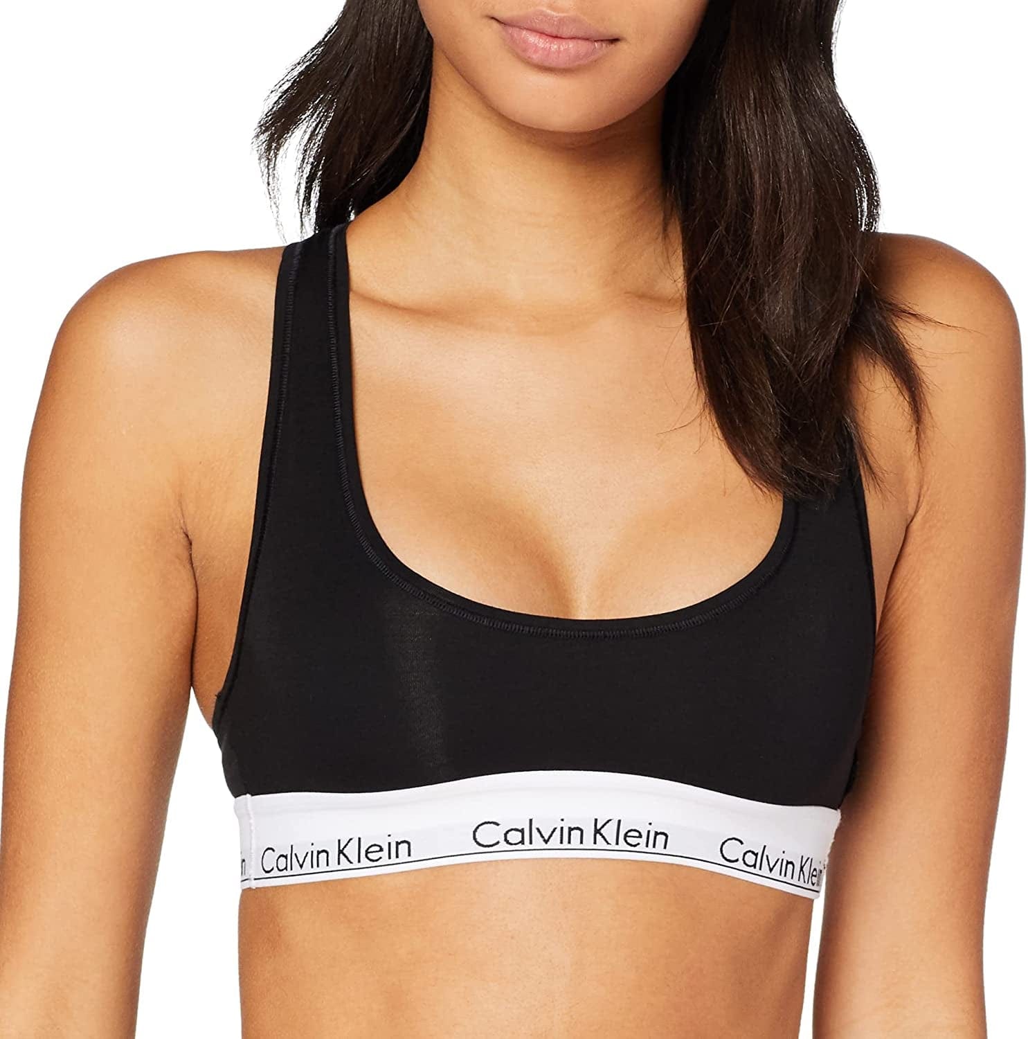 Modern Cotton Bralette Bra Black / Small