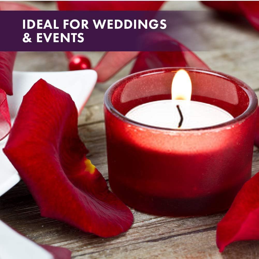 Montopack Unscented Tea Lights Candles in Bulk | 100 White, Smokeless, Dripless & Long Lasting Paraffin Tea Candles | Small Votive Mini Tealight Candles for Home, Pool, Shabbat, Weddings & Emergencies