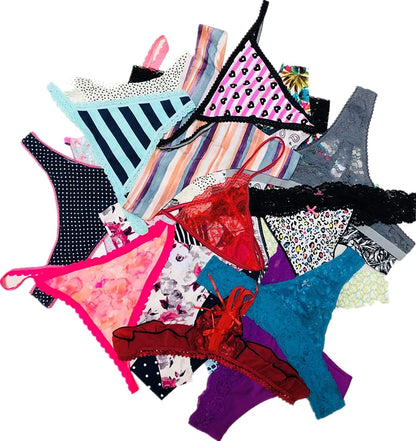 Morvia Varieties of Women Thong Pack Lacy Tanga G-String Bikini Underwear Panties