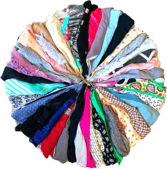 Morvia Variety of Thongs for Women Pack Sexy Cute Assorted Colors Prints Underwear Panties 15 Pcs / X-Small