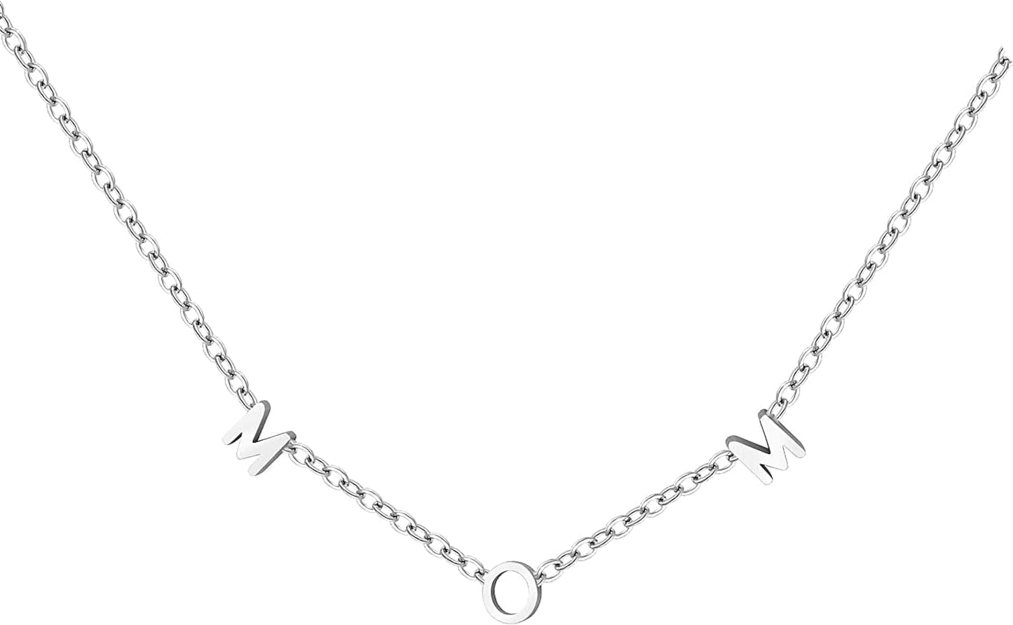 Mother Daughter Matching Necklace Gifts for Mama Necklace for Women Mommy and Me Jewelry for Birthday Christmas Silver / MOM