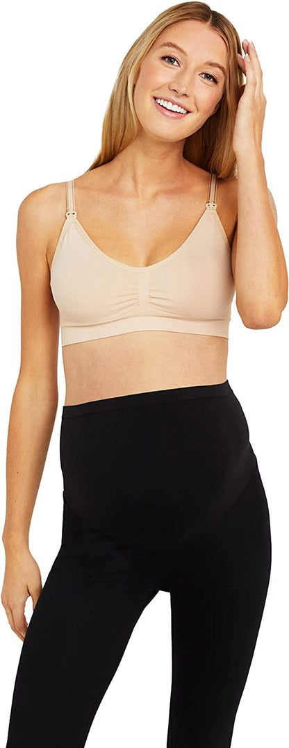 Motherhood Maternity Women'S Cooling Seamless Nursing Bra Avgbustednude / X-Large / Avg Busted