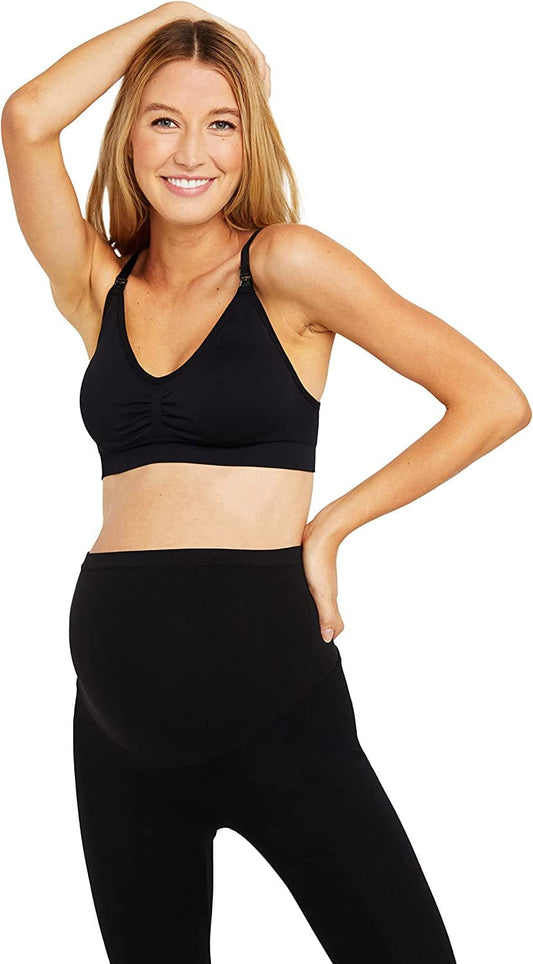 Motherhood Maternity Women'S Cooling Seamless Nursing Bra Avgbustedblack / Small / Avg Busted
