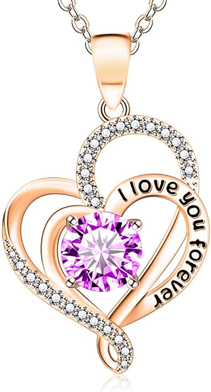 Mothers Day Gifts for Mom, Heart Necklaces for Women, Sterling Silver I Love You Necklace, Romantic Gift from Daughter Son,Birthday Mother’S Day Jewelry Gift for Mom Women Girls