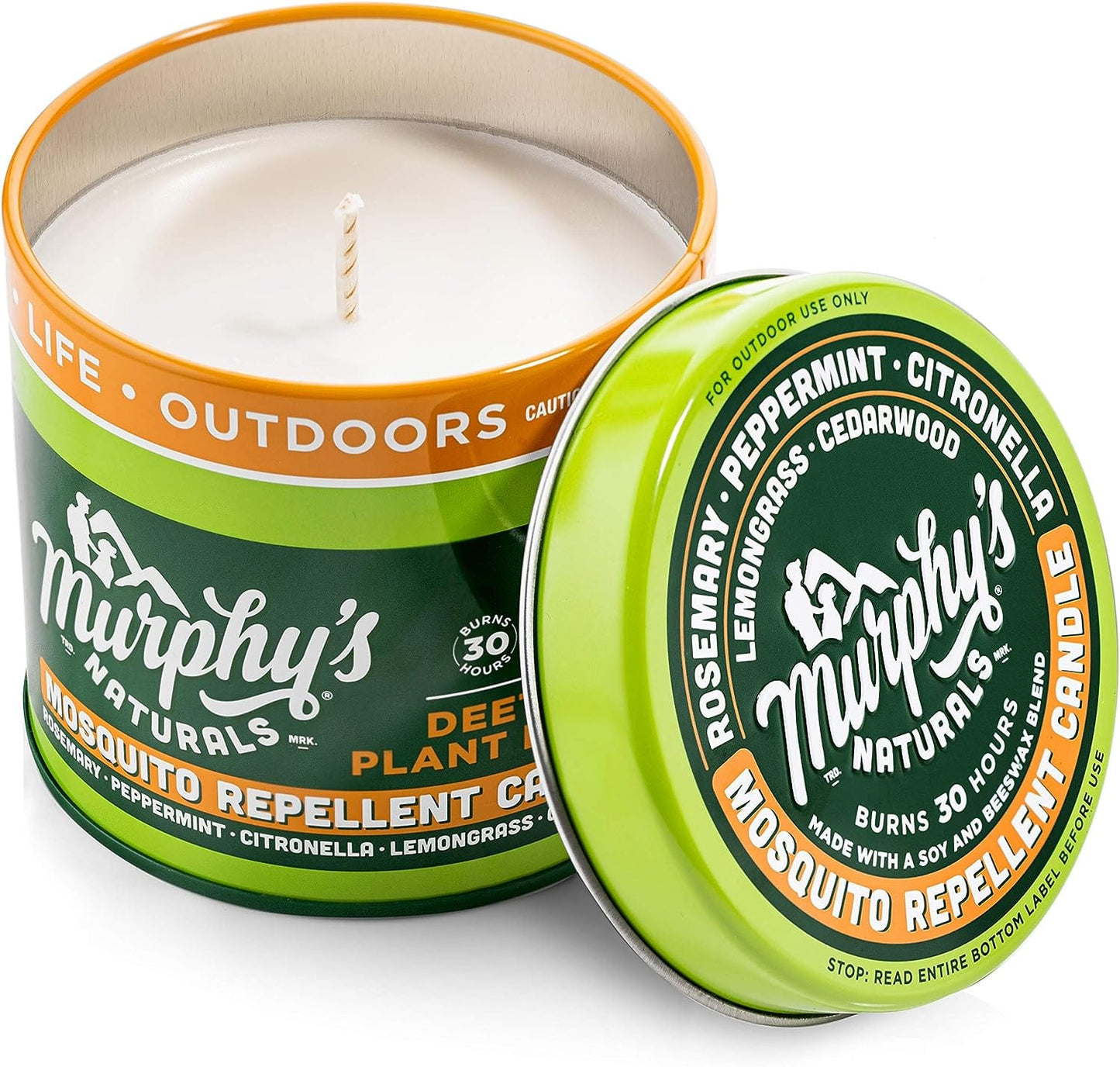 Murphy’S Naturals Mosquito Repellent Candle | DEET Free | Made with Plant Based Essential Oils and a Soy/Beeswax Blend | 30 Hour Burn Time | 9Oz | 6 Pack 1