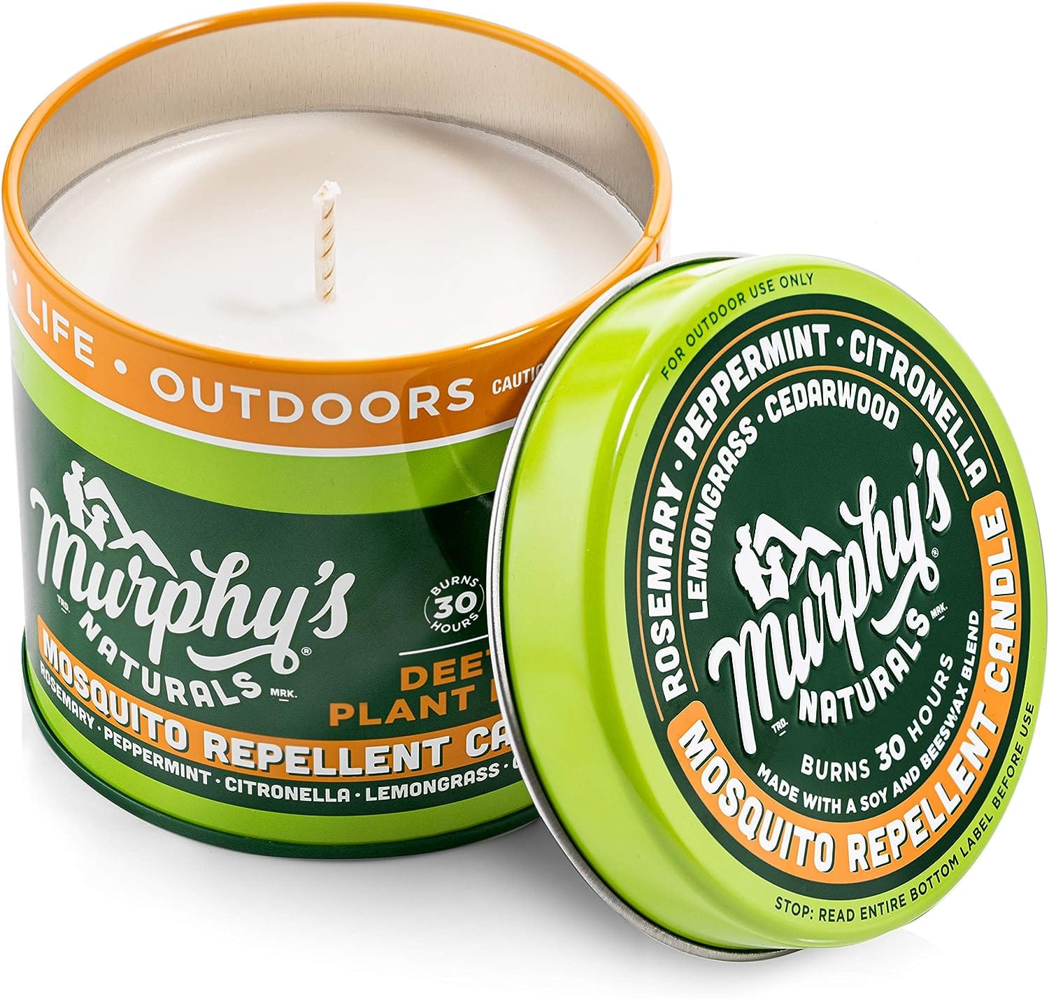 Murphy’S Naturals Mosquito Repellent Candle | DEET Free | Made with Plant Based Essential Oils and a Soy/Beeswax Blend | 30 Hour Burn Time | 9Oz | 6 Pack 1