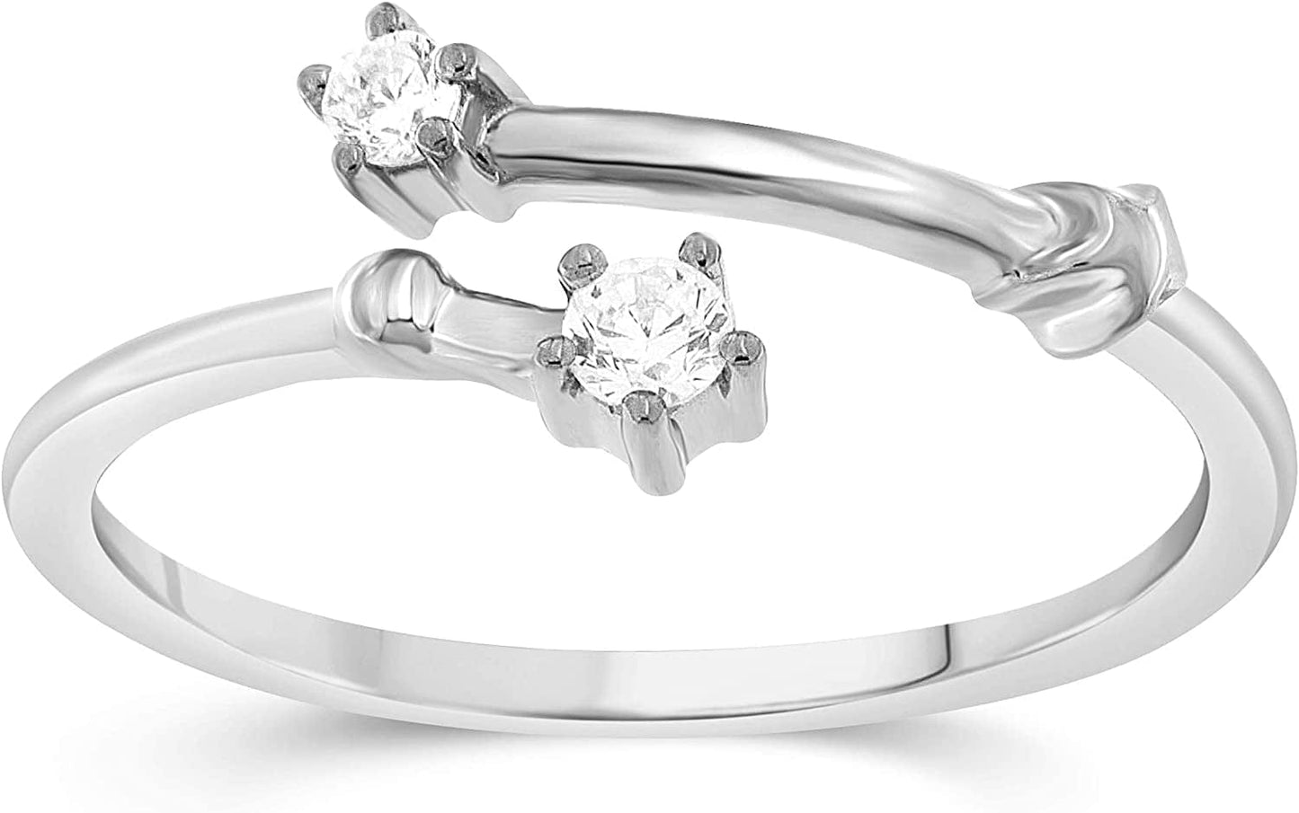 NATALIA DRAKE 1/10 Cttw Diamond Celestial Star Horoscope Astrology Diamond Zodiac Ring for Women in Sterling Silver (Color H-I / Clarity I1-I2) ARIES - Sterling Silver / 6