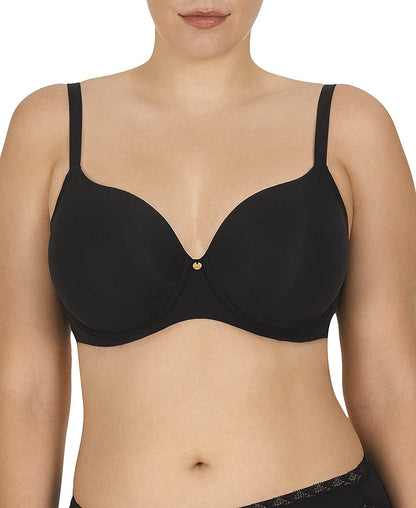 Natori Women'S Chic Comfort Full Figure Sweetheart Contour Underwire Bra Black / 38G