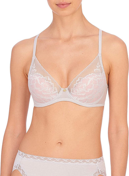 Natori Women'S Flora Contour Underwire Bra Mink/Delicate Peach / 32DDD