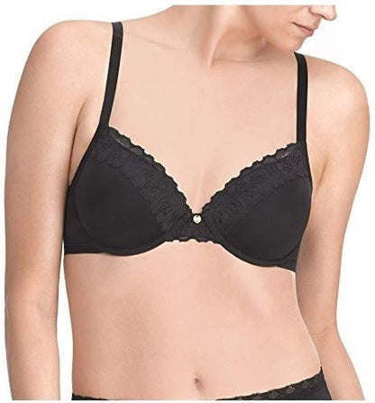 Natori Women'S Hidden Glamour Full-Fit Contour Underwire Bra Black / 34G