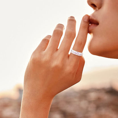 Natural Amethyst Zirconia Silver Ring Fashion Wedding Heart Shaped Ring Jewellery Women Gold Ring Gold Ring for Girls