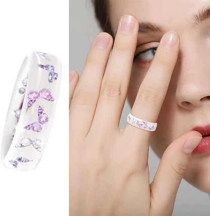 Natural Amethyst Zirconia Silver Ring Fashion Wedding Heart Shaped Ring Jewellery Women Gold Ring Gold Ring for Girls