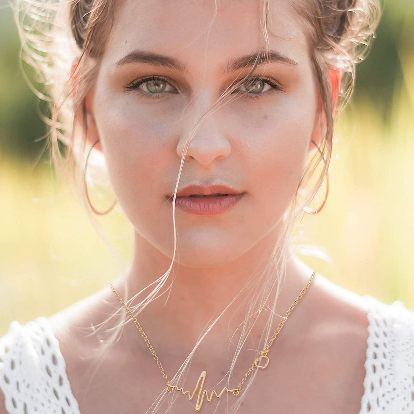 Necklace and Earring Jewelry Set, with 24 Pairs Layered Ball Dangle Hoop Stud Earrings and 4 PCS Necklaces of Different Lengths for Women Jewelry Fashion and Valentine Birthday Party Gift,28 Pairs