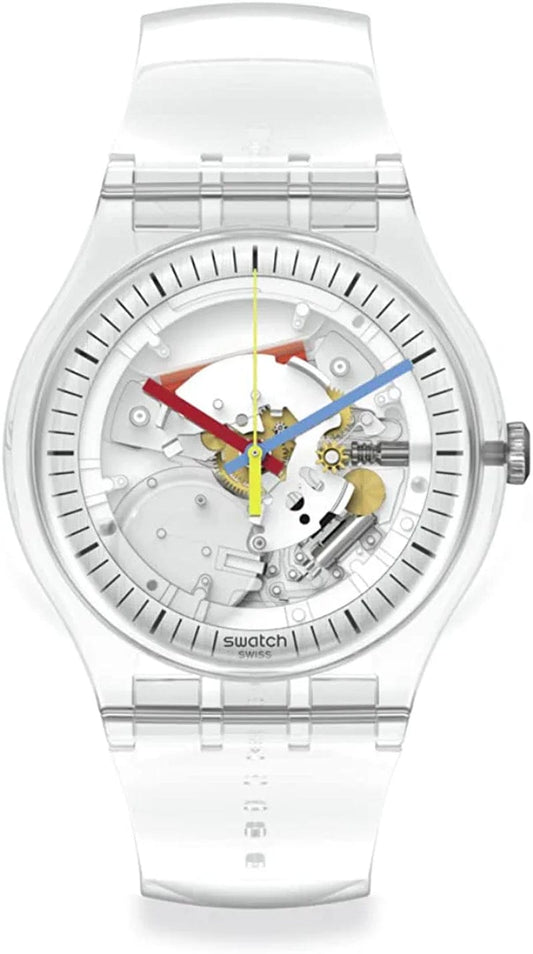New Gent BIO-SOURCED Quartz Plastic Strap, Clear, 18 Casual Watch (Model: SO29K100) Transparent