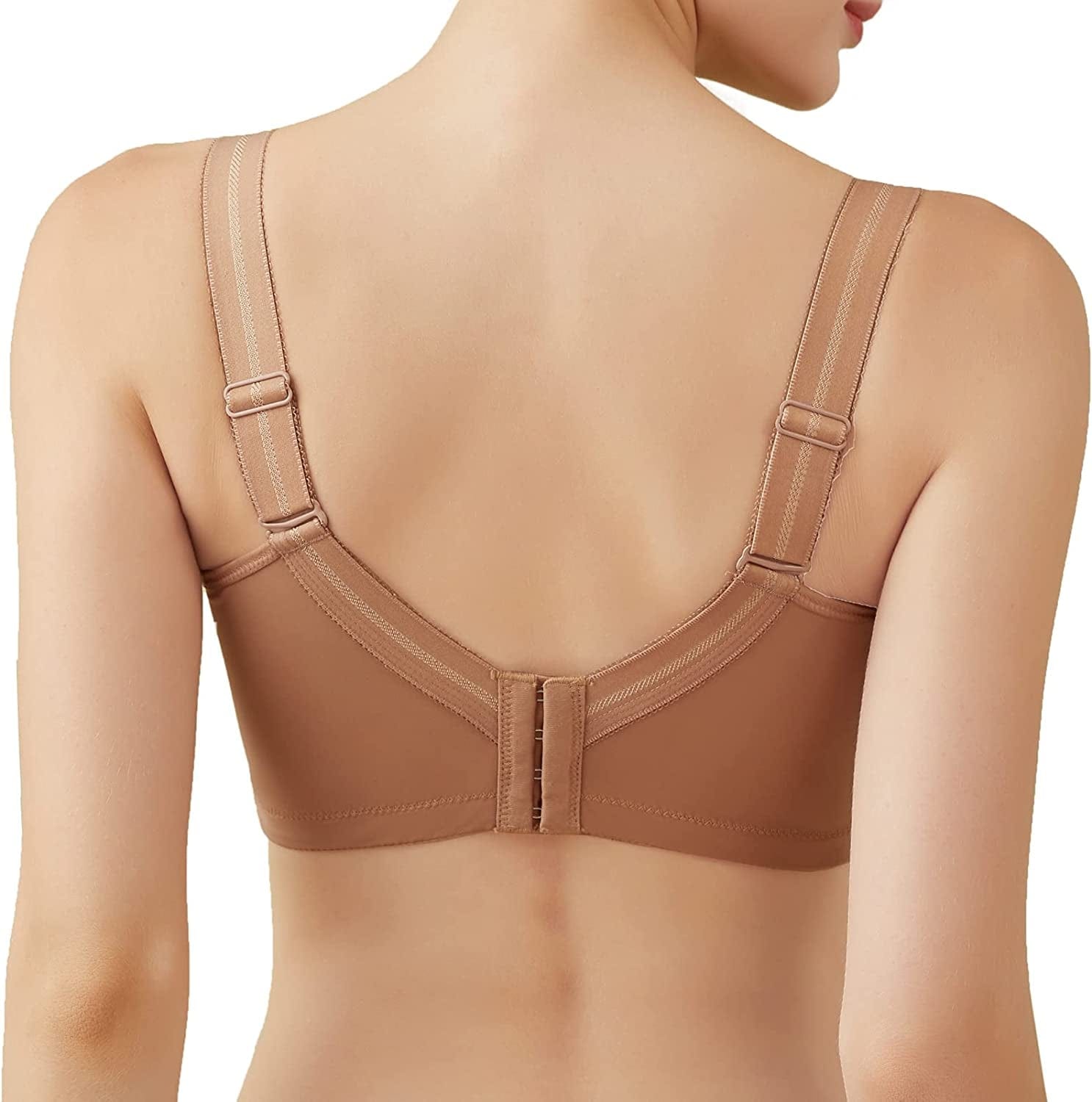 No Wire plus Size Full Coverage Unpadded Minimizer Comfortable Women'S Bra