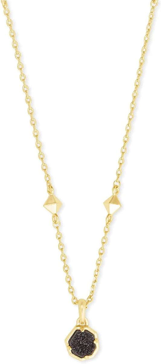Nola pendant necklace lay flat showing chain and pendant proportions