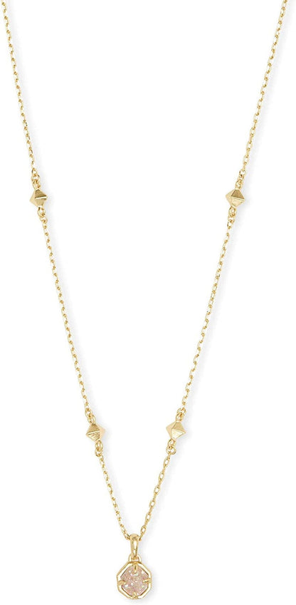 Nola Pendant Necklace for Women, Fashion Jewelry GOLD - IRIDESCENT DRUSY