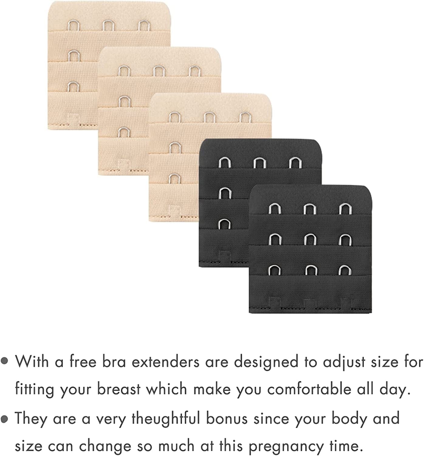 Nursing Bra 5 Pack Womens Maternity Breastfeeding Bra Seamless Wireless Sleep Bra with Bra Extenders