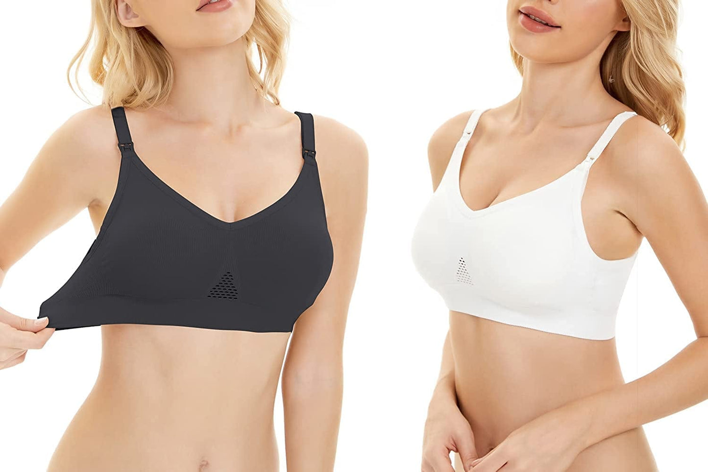 Nursing Bras for Breastfeeding Maternity Bras for Pregnancy Everyday Sleep Bras 3 Pack