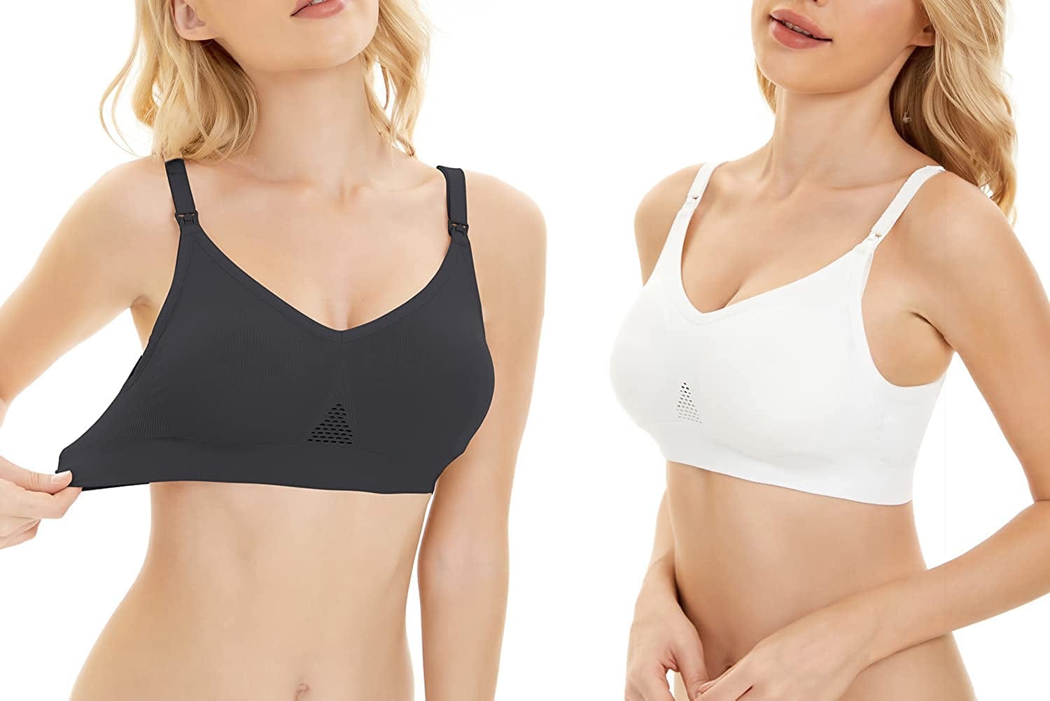 Nursing Bras for Breastfeeding Maternity Bras for Pregnancy Everyday Sleep Bras 3 Pack