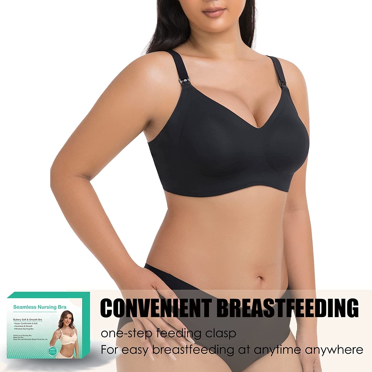 Nursing Bras for Breastfeeding Seamless Maternity Bra Ultra Comfort Smooth Wireless Pregnancy Sleeping Bralette