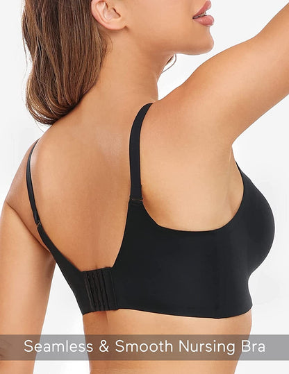 Nursing Bras for Breastfeeding, YN21 Seamless Ultra Comfort Maternity Bra, Natural Shape, Pregnancy Sleep Bralette
