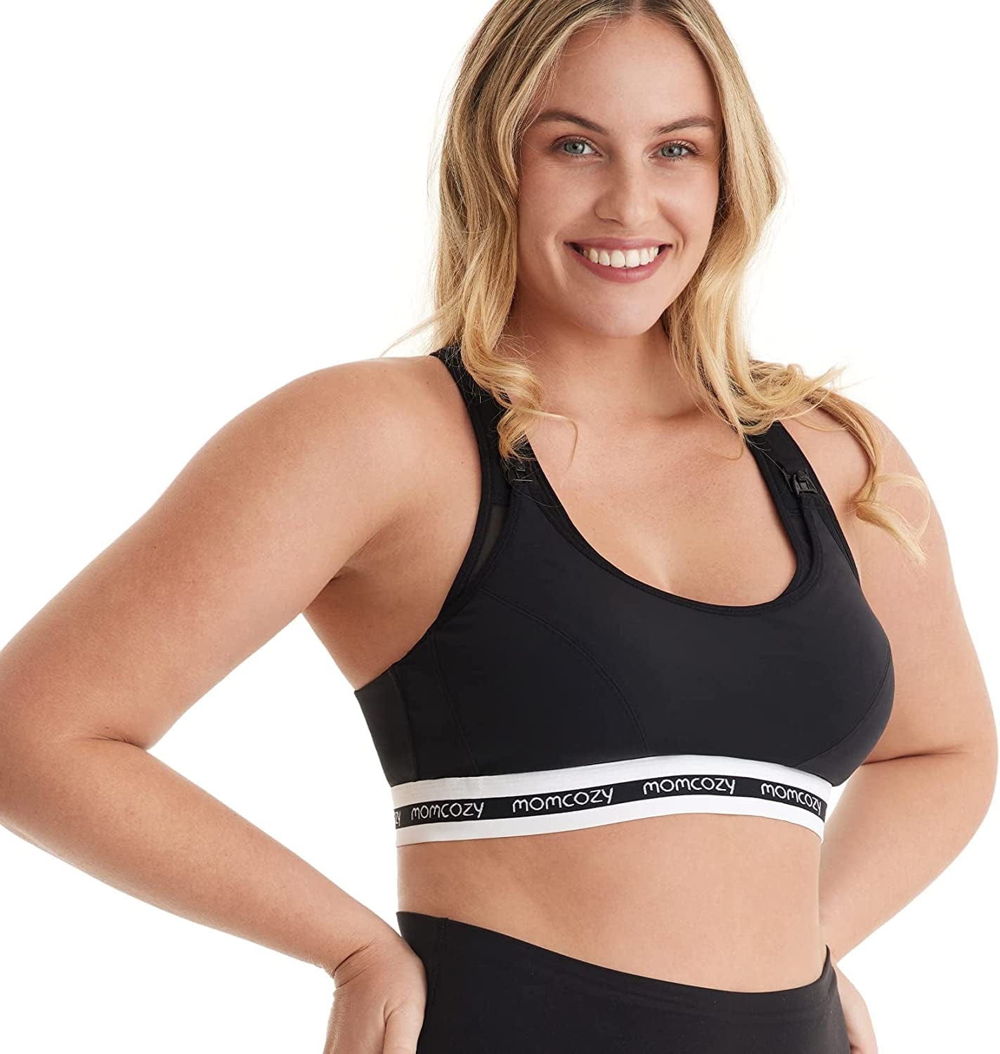Nursing Sports Bra plus Size, YN11 Support Breastfeeding Maternity Bra Wireless Pregnancy Padded Low Impact Bralette