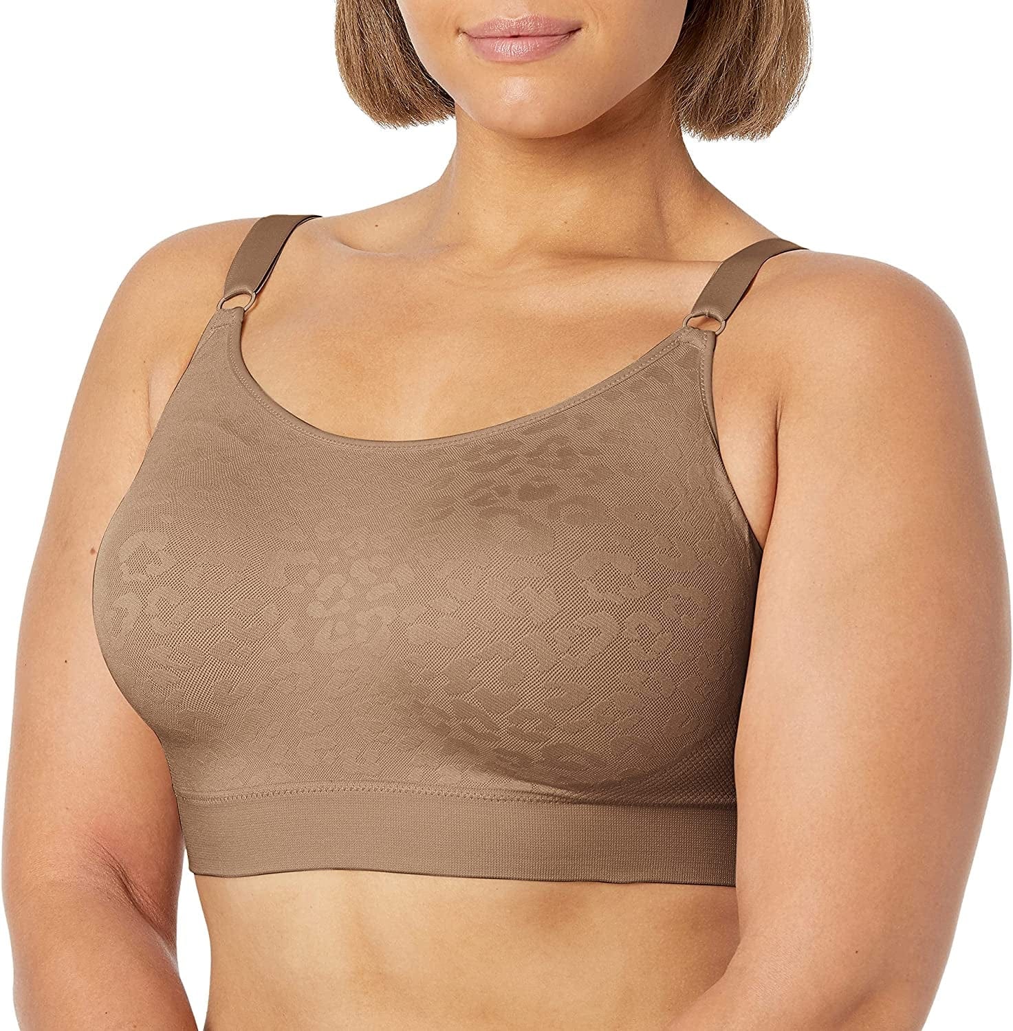 Olga Women'S Easy Does It Wire-Free Contour Bra Toasted Almond / Large