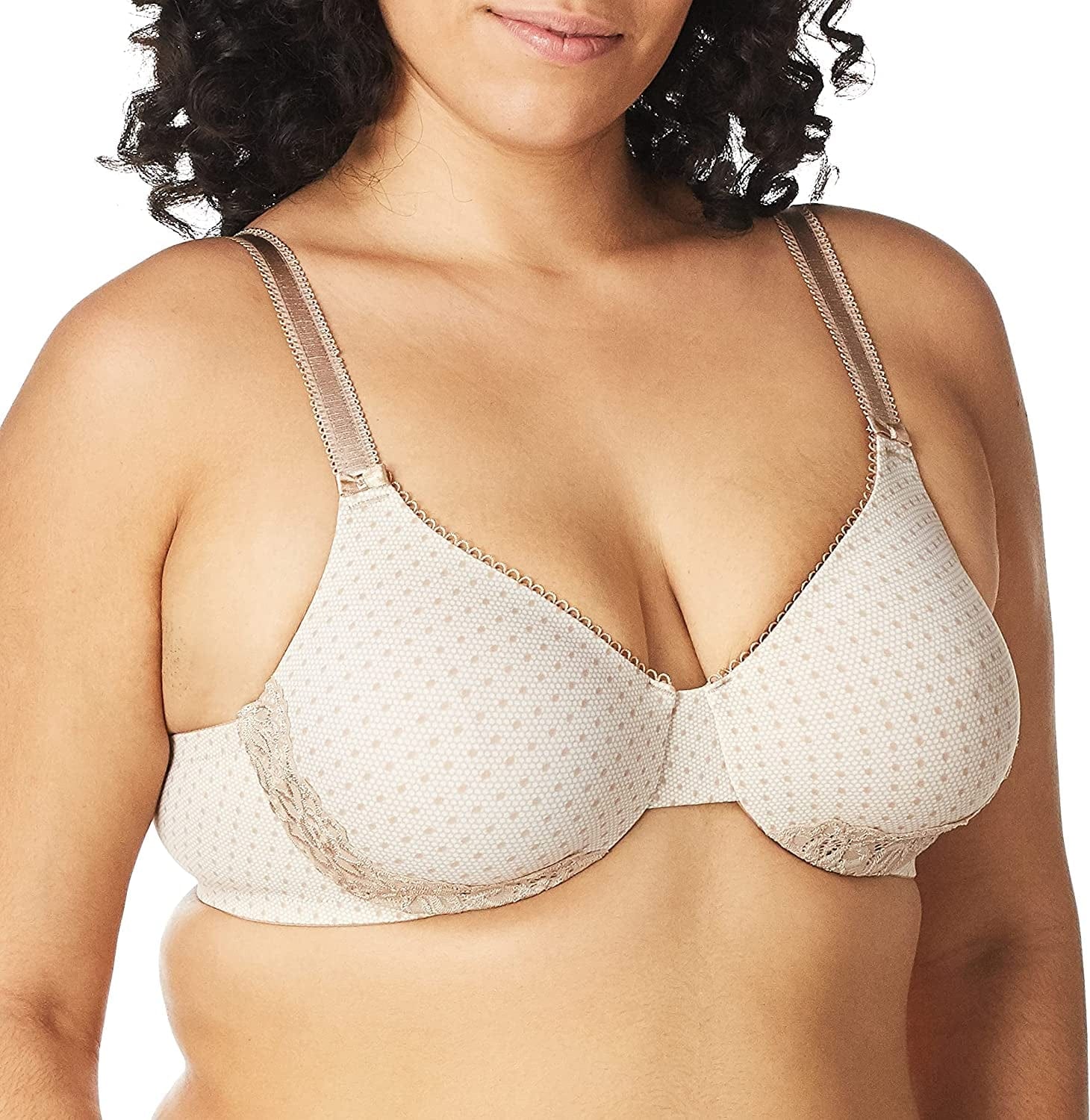 Olga Women'S Full Coverage Bodytone Lace Dot Print / 36D