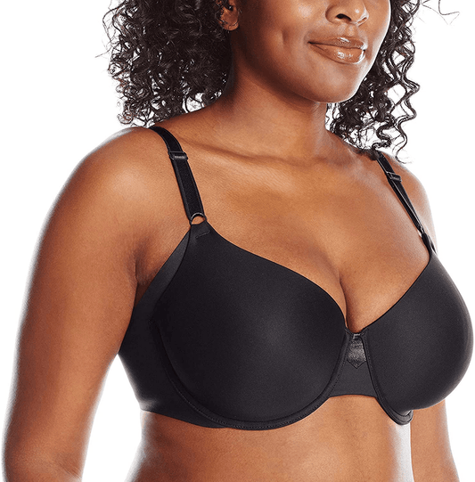 Olga Women's No Side Effects Underwire Contour Bra Rich Black / 40DD