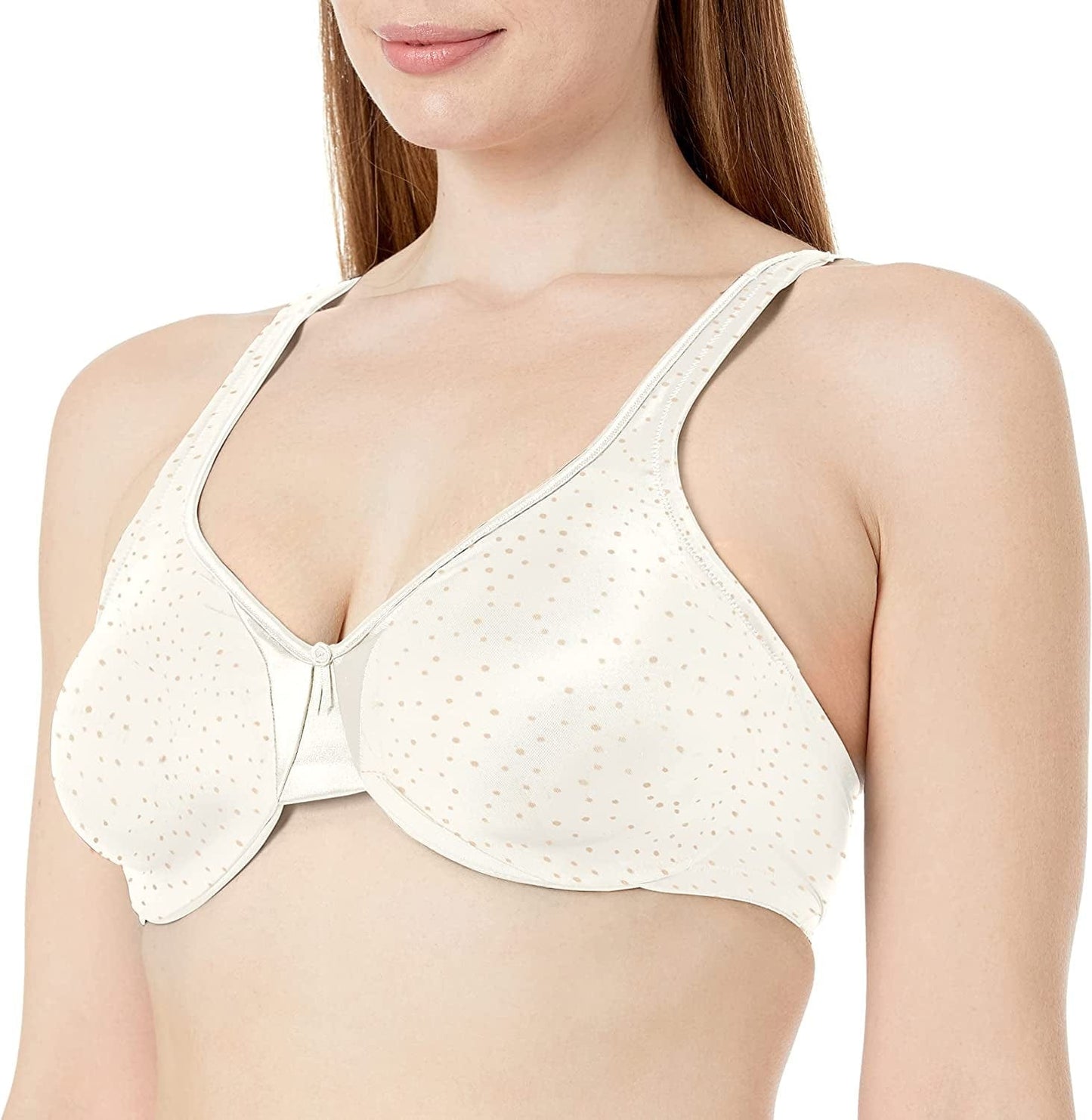 Olga Women'S Signature Support Satin Bra Gardenia Dot Print / 40D