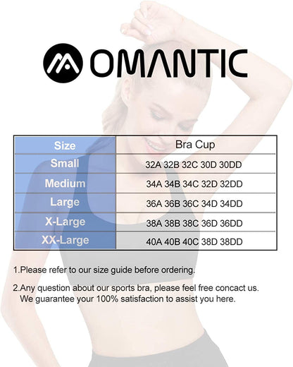 OMANTIC Women'S Sports Bra Criss-Cross Back Wirefree Padded Strappy Medium Support Bras for Athletic Workout Yoga Running Racerback-blue Purple Tie Dye / X-Large