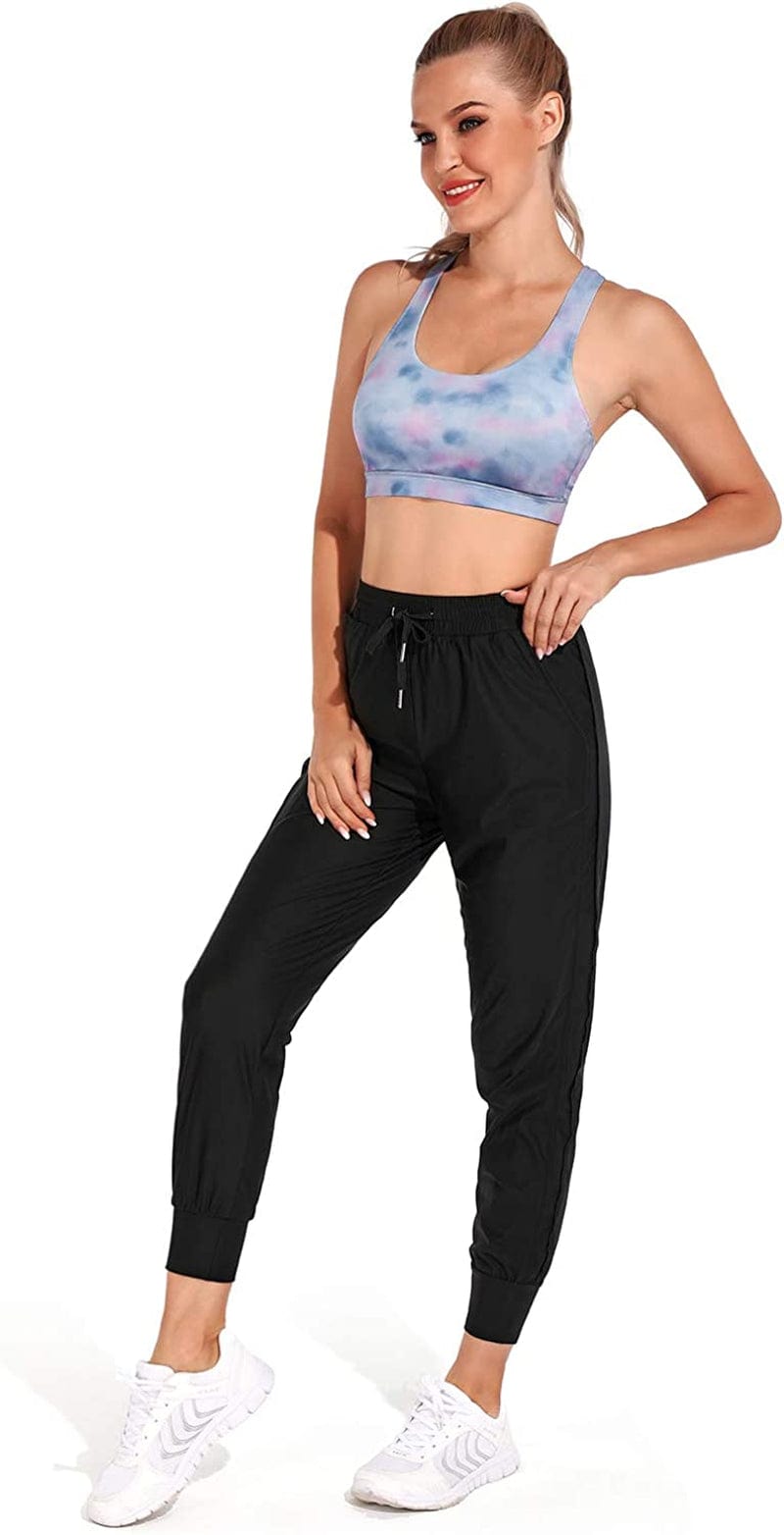 OMANTIC Women'S Sports Bra Criss-Cross Back Wirefree Padded Strappy Medium Support Bras for Athletic Workout Yoga Running Racerback-blue Purple Tie Dye / X-Large