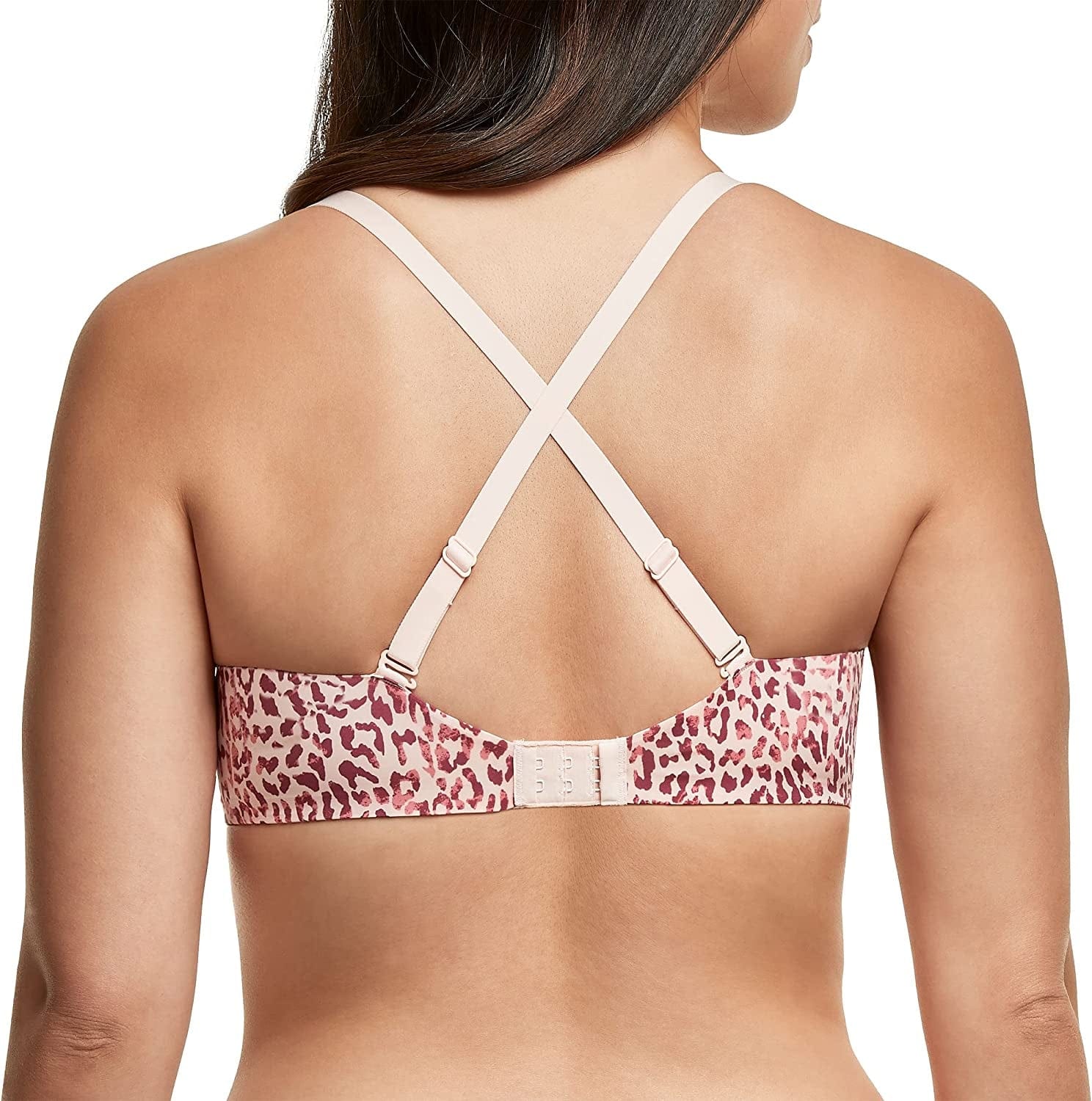 One Fab Fit Underwire Bra, Push-Up T-Shirt Bra, Modern Demi Bra, Lightly Padded Bra with Convertible Straps