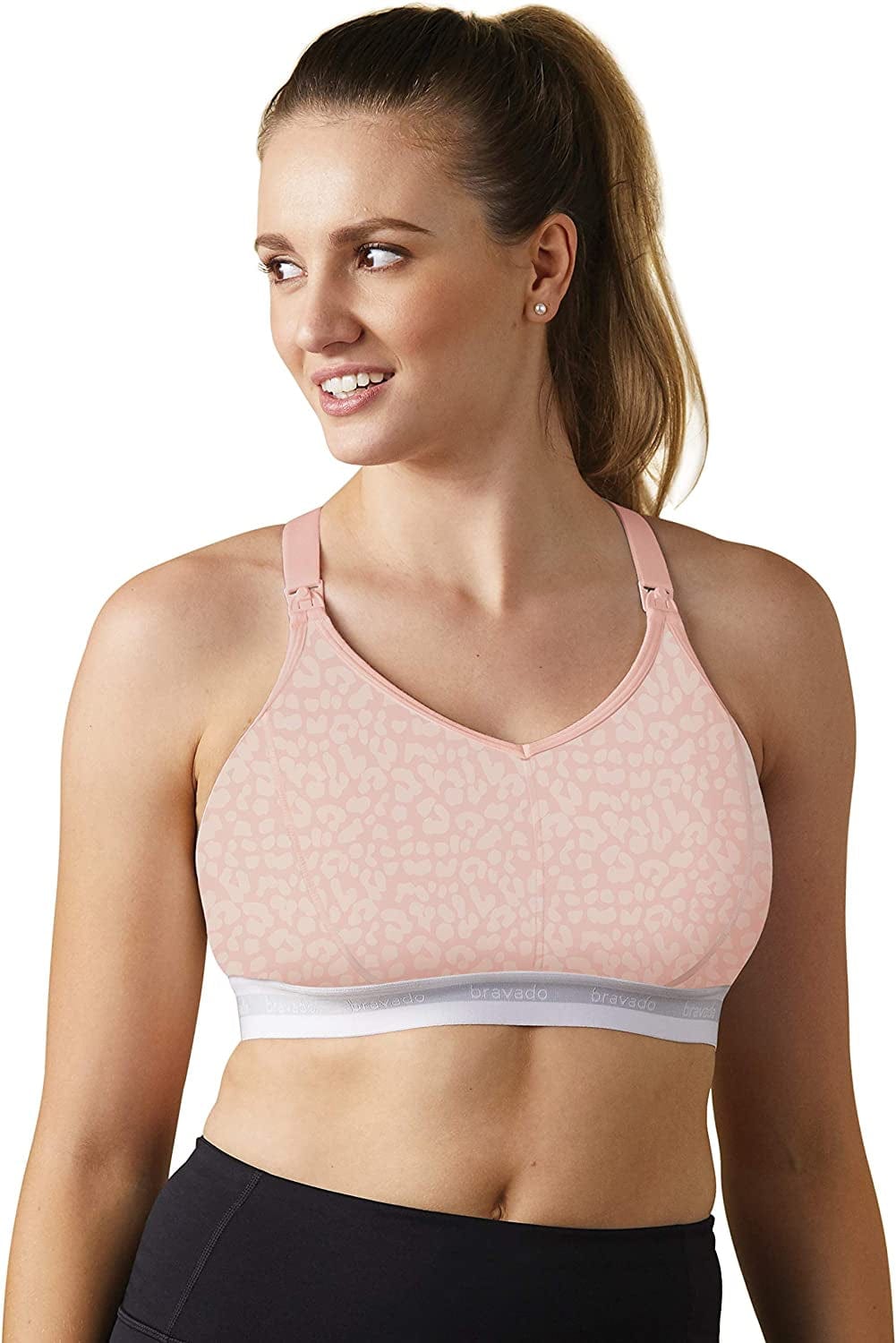 Original Full Cup Nursing Bra in Cotton-Modal | Pink Leopard