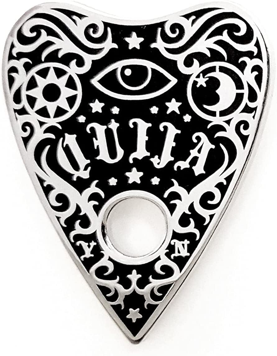 Ouija Planchette Enamel Lapel Pin