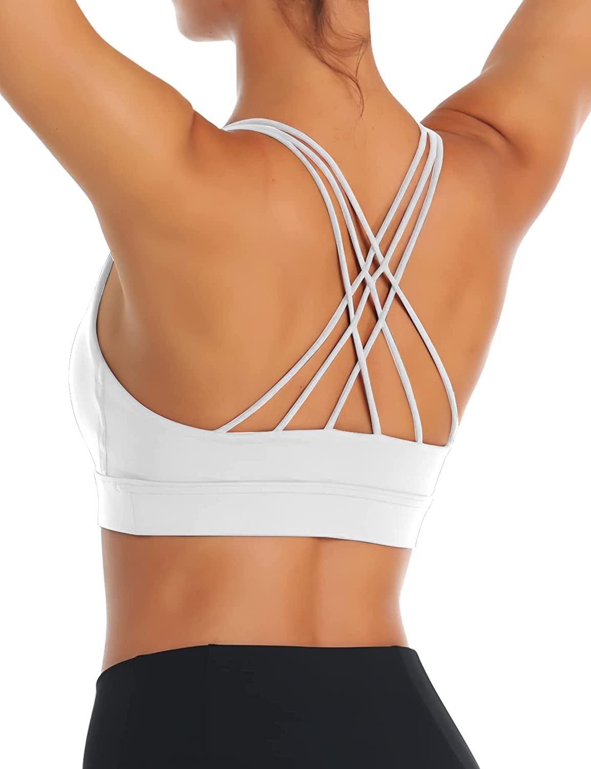 OYANUS Womens Summer Workout Tops Sexy Backless Yoga Shirts Open Back Activewear Running Sports Gym Quick Dry Tank Tops Z01-white / Medium