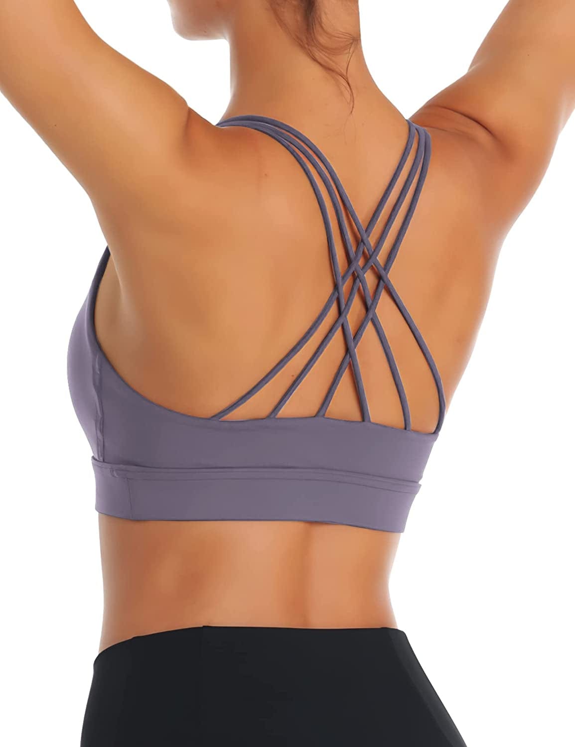 OYANUS Womens Summer Workout Tops Sexy Backless Yoga Shirts Open Back Activewear Running Sports Gym Quick Dry Tank Tops Z01-purple / Small