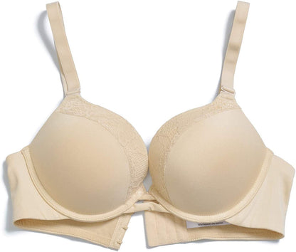 Padded Push up Bra Lift Underwire Support Plunge T Shirt Brassiere for Women Add One Cup