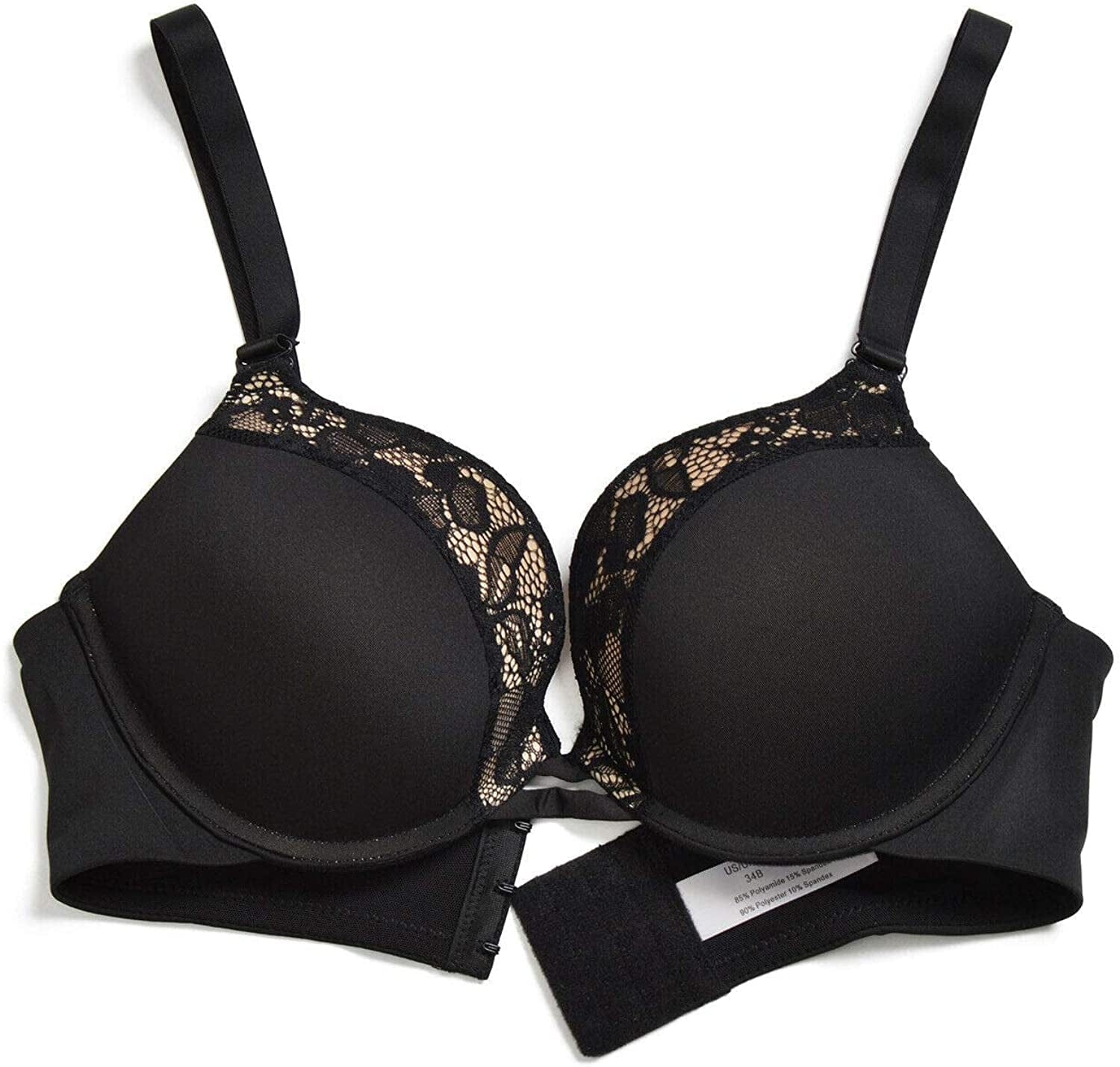 Padded Push up Bra Lift Underwire Support Plunge T Shirt Brassiere for Women Add One Cup