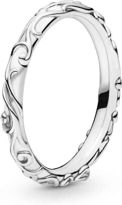Pandora Jewelry Regal Pattern Sterling Silver Ring 7.5
